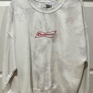 Urban Outfitters White/Grey Tie Dye Crewneck